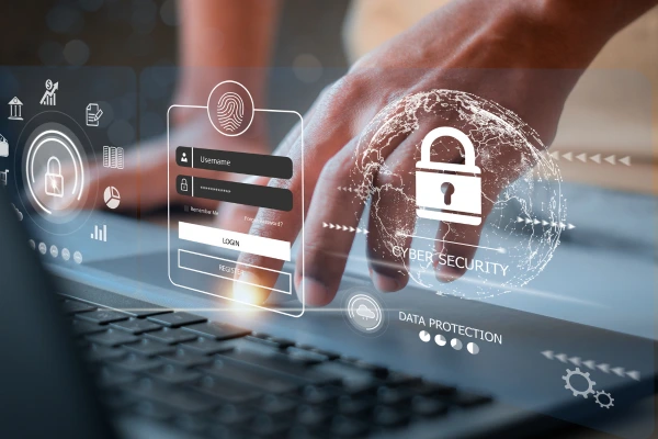 Graphic outlining the importance of data protection for businesses and steps to implement effective data privacy measures.