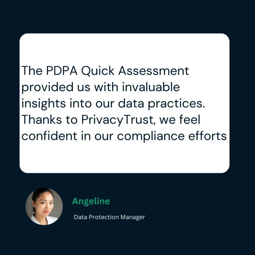 Testimonial PDPA Assessment